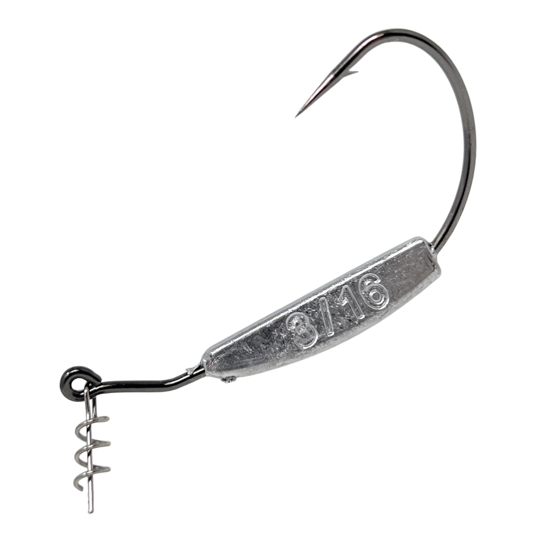 Reaction Tackle Lead Weighted Swimbait Hooks (10-PACK) - Tanks Treasures