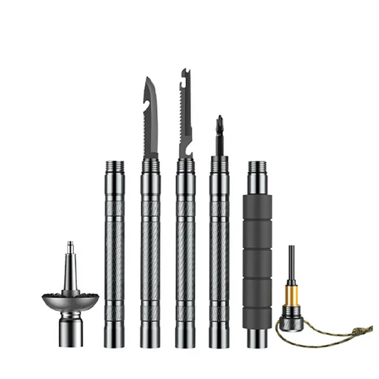 Ultra X Tactical Survival System - (10 in 1) Walking Stick - Tanks Treasures