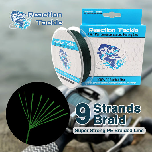 Reaction Tackle 9 Strand Braided Fishing Line - Tanks Treasures
