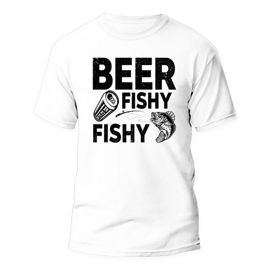 Beer Fishy Fishy Man T-Shirt - Tanks Treasures