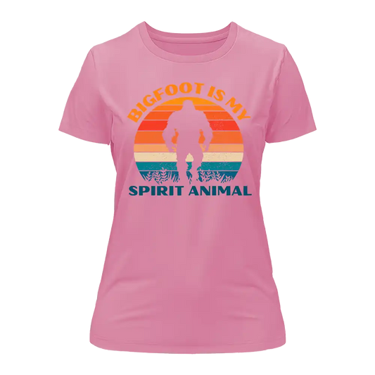Bigfoot Is My Spirit Animal T-Shirt for Women - Tanks Treasures