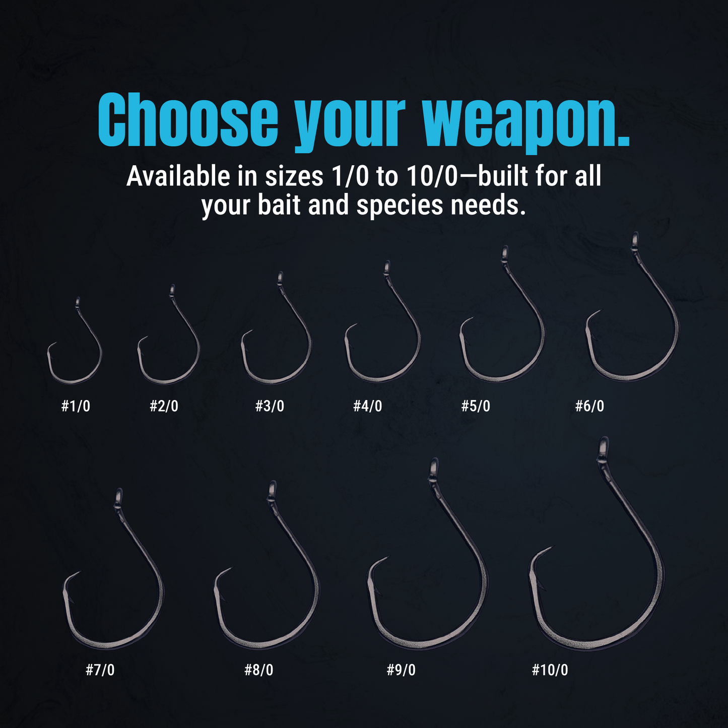 Reaction Tackle Heavyweight Catfish Circle Hooks - Offset Octopus Hooks (25 Pack) - New - Tanks Treasures