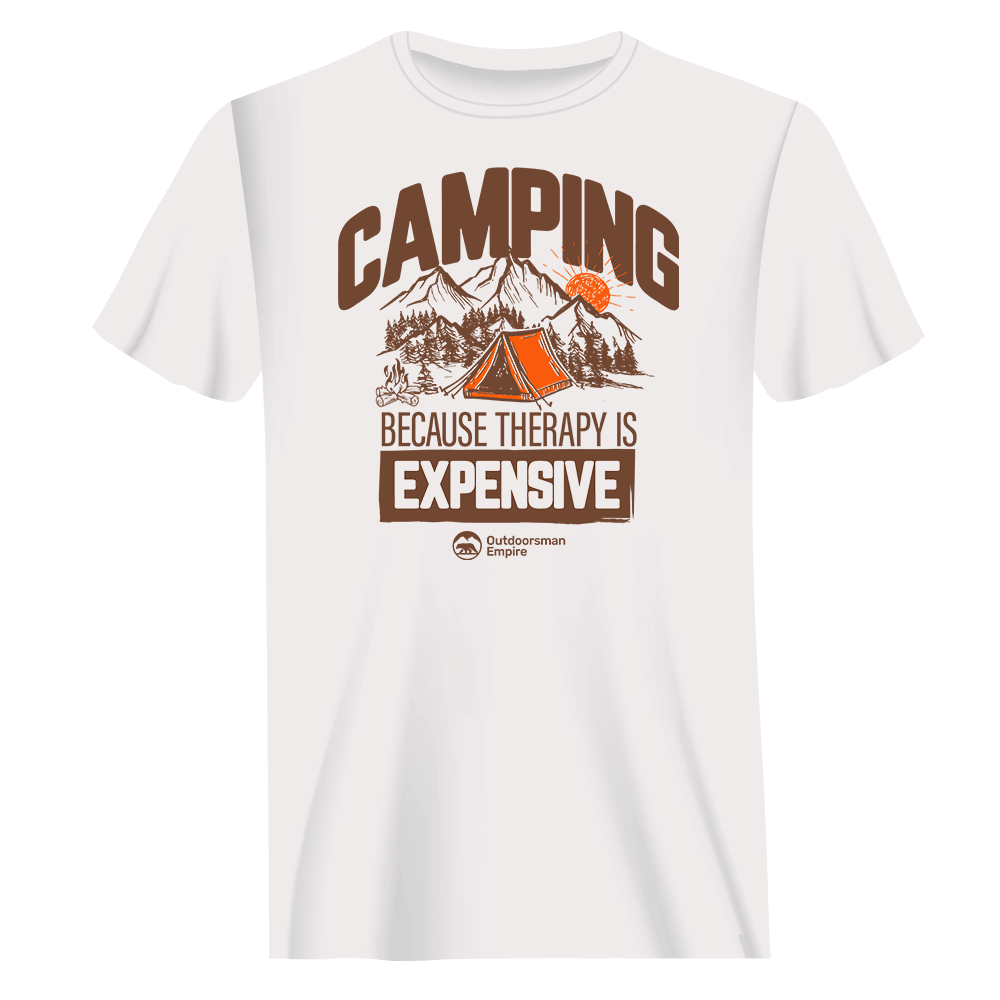 Camping No Expensive Man T-Shirt - Tanks Treasures