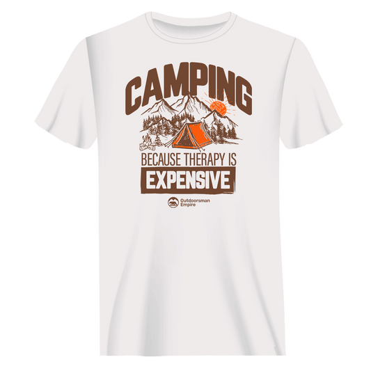 Camping No Expensive Man T-Shirt - Tanks Treasures