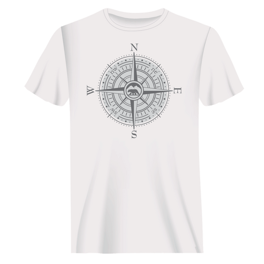 Compass Camping Man T-Shirt - Tanks Treasures