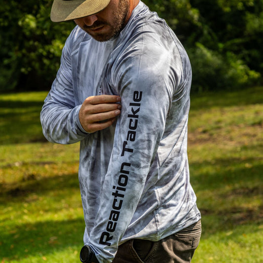 Reaction Tackle SPF UPF 50+ Long Sleeve Fishing Shirt - Tanks Treasures