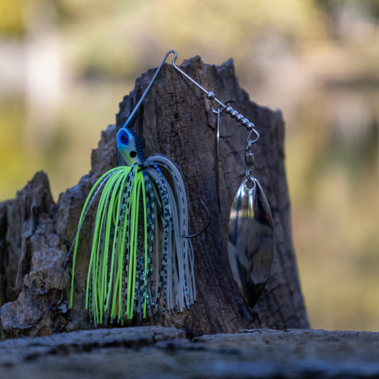 Reaction Tackle Tungsten Spinnerbait Jigs – 2-Pack, Double Willow Blade - New - Tanks Treasures