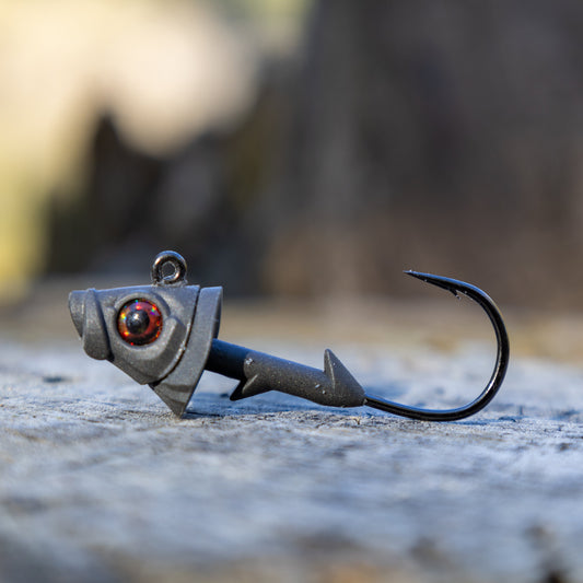 Reaction Tackle 97% Pure Tungsten Swimbait Jig with Realistic Fish Head- 5-PACK - New - Tanks Treasures