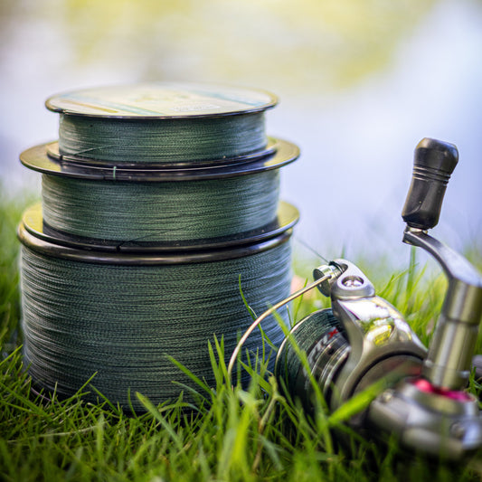 Reaction Tackle Braided Fishing Line - Moss Green - Tanks Treasures