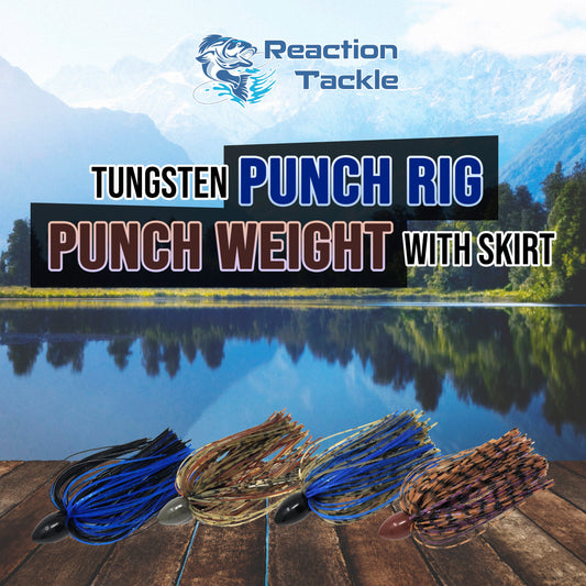 Reaction Tackle Tungsten Punch Rig/Punch Weight with Skirt - Tanks Treasures