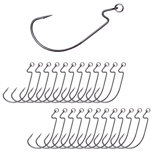 Reaction Tackle Ringed EWG Hooks - 25 Pack - Tanks Treasures