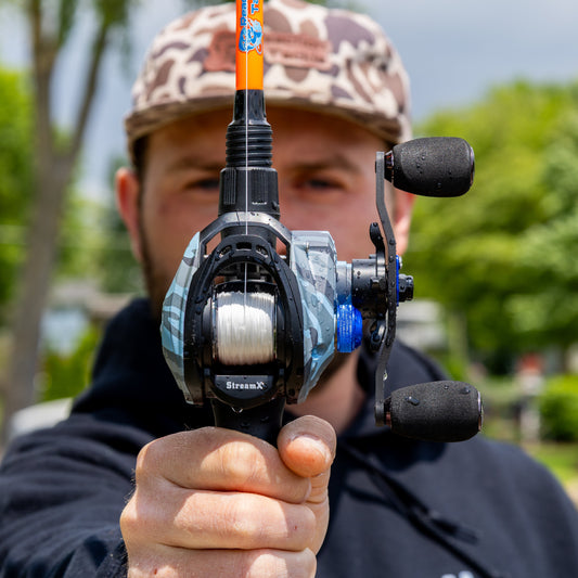 Reaction Tackle Baitcasting Fishing Reel- StreamX Edition- 7.5:1 gear ratio - NEW - Tanks Treasures