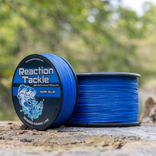 Reaction Tackle Braided Fishing Line - Dark Blue - Tanks Treasures