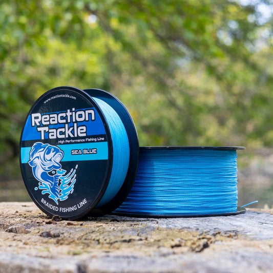 Reaction Tackle Braided Fishing Line - Sea Blue - Tanks Treasures