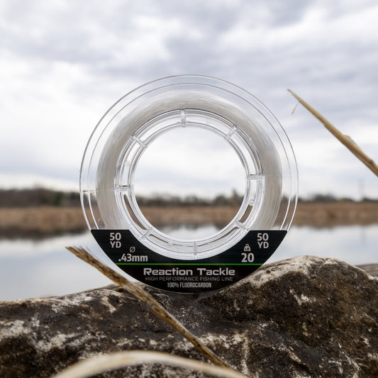 Reaction Tackle 100% Pure Fluorocarbon Fishing Line - Tanks Treasures