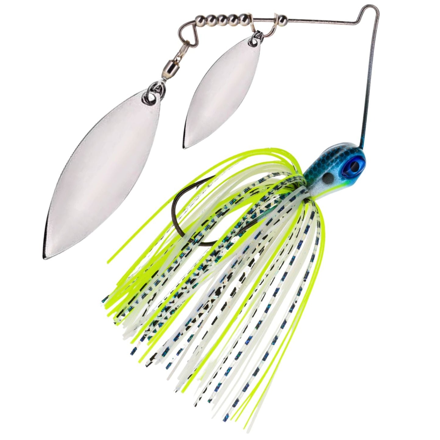Reaction Tackle Tungsten Spinnerbait Jigs β 2-Pack, Double Willow Blade - New