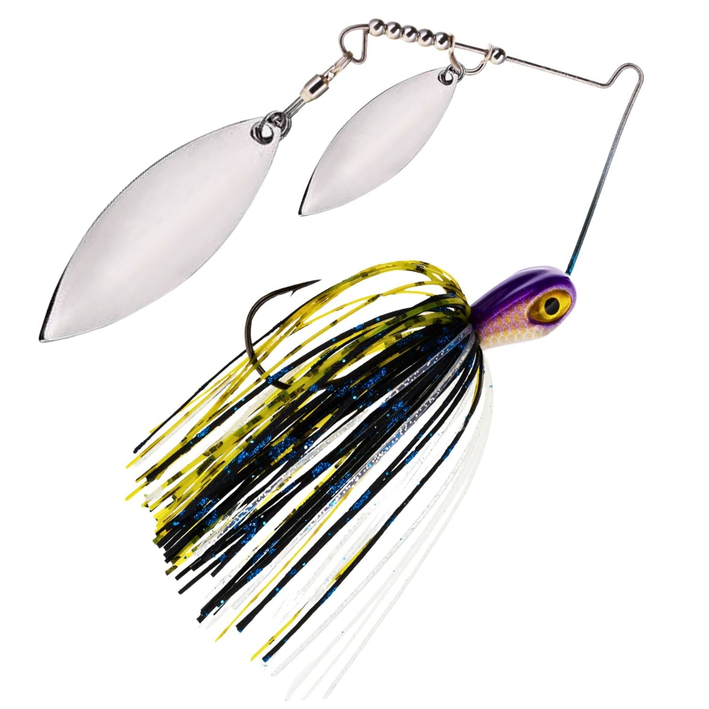 Reaction Tackle Tungsten Spinnerbait Jigs β 2-Pack, Double Willow Blade - New