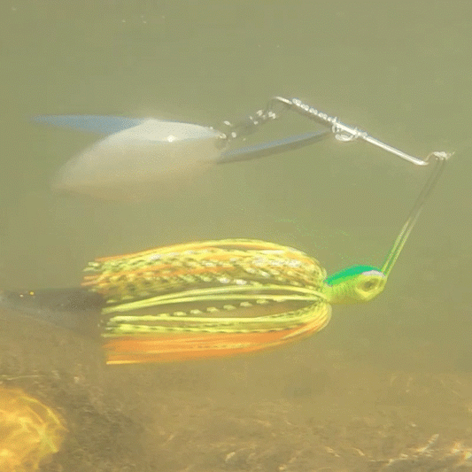 Reaction Tackle Lead Spinnerbait Jigs – 3-Pack, Double Willow Blade - New - Tanks Treasures