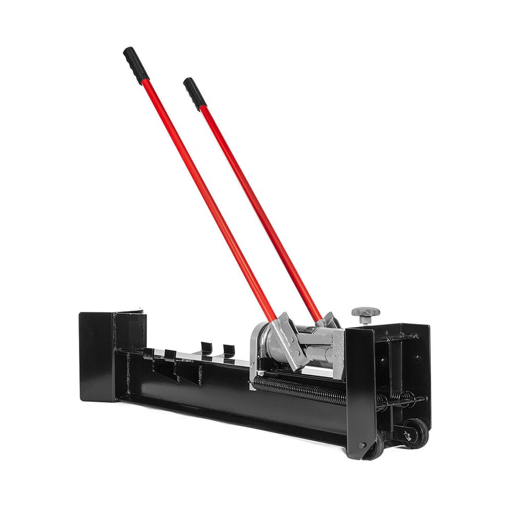 12-Ton Manual Hydraulic Wood Splitting Log Firewood Splitter (SAK17426) - Tanks Treasures