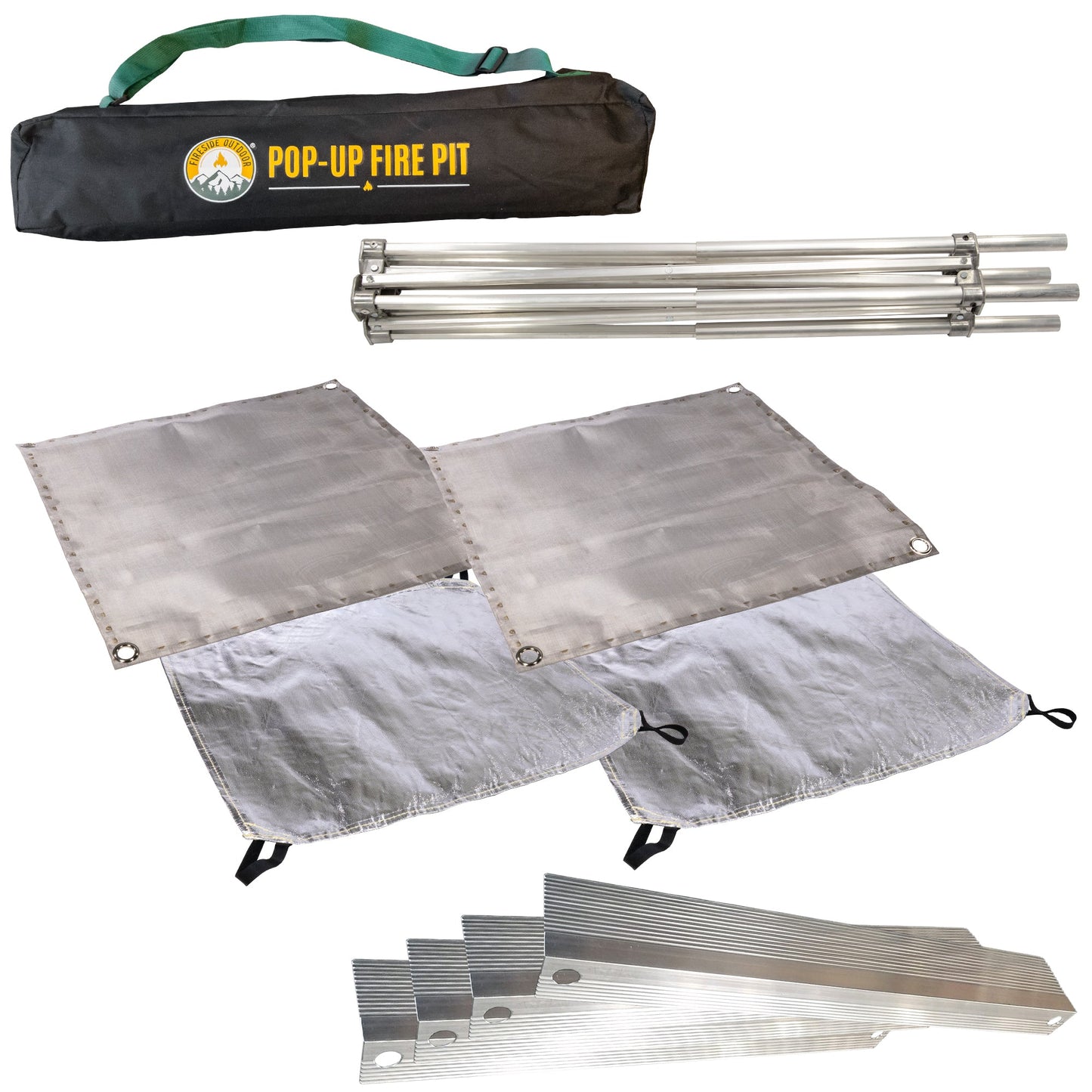 Pop-Up Fire Pit + Heat Shield (Bonus Pack) - Tanks Treasures
