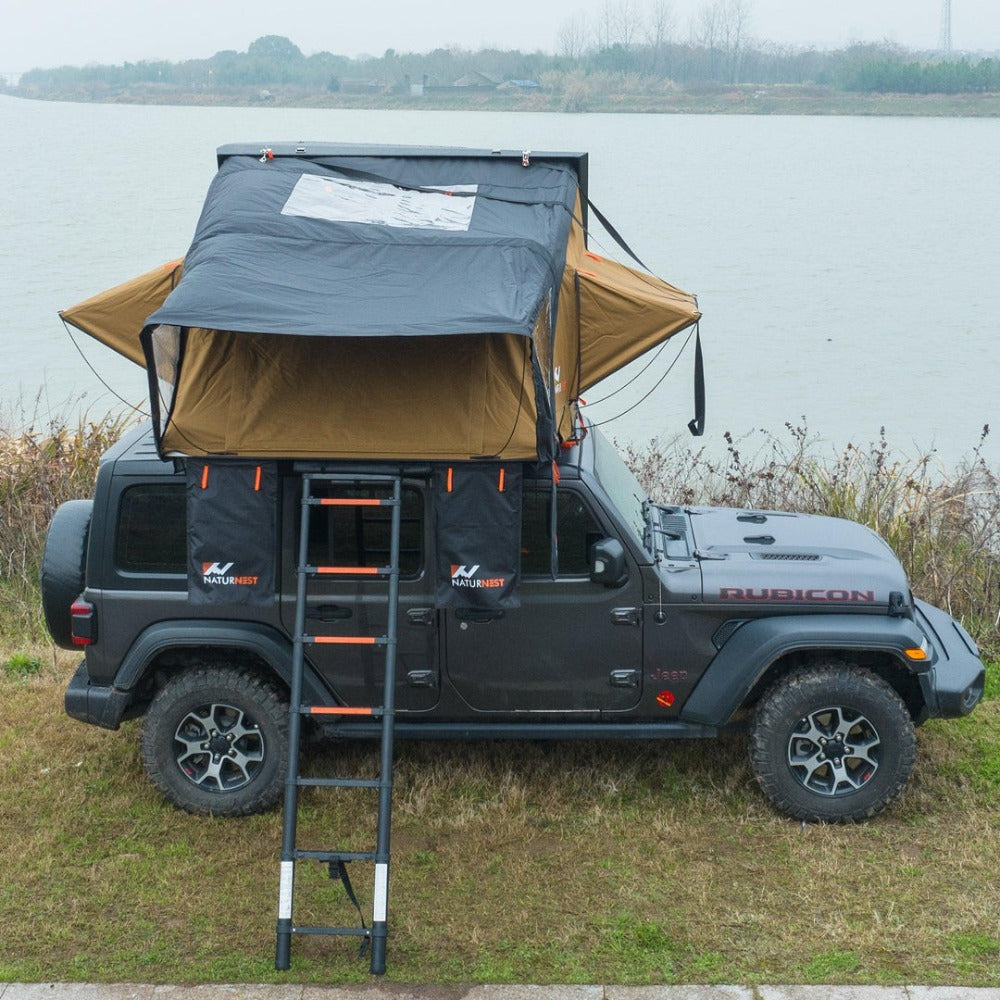 Naturnest Sirius 2 Premium 2XL 3-Person Clamshell Roof Top Tent (SAK91382) - Tanks Treasures