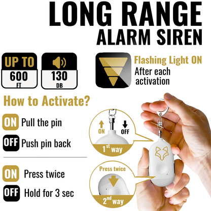 Foxy Alarm - Personal Protection Device - Tanks Treasures