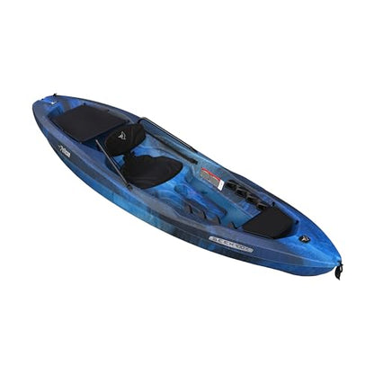 Pelican Seek 100X - Recreational Sit on top Kayak - Lightweight Smart Design - Adjustable Ergoform™ Seating System - 10 ft - Tanks Treasures