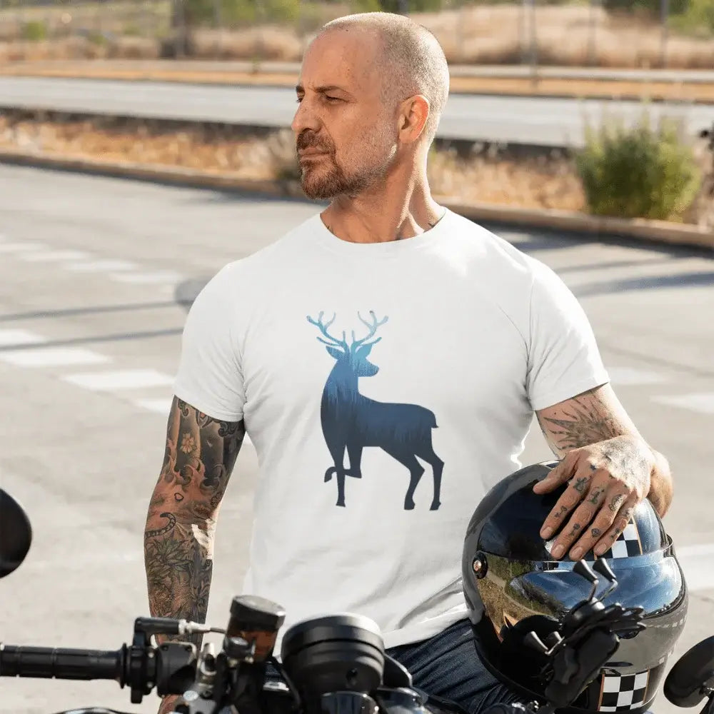 Deer Color 2 Man T-Shirt - Tanks Treasures