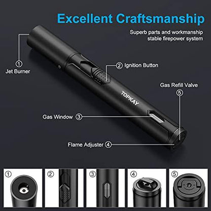 Tank’s Treasures Torch Lighter 2-Pack – Fire, On Demand - Tanks Treasures