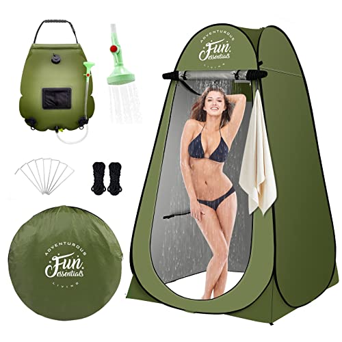 Tank’s Treasures Solar Shower Tent Kit – Clean Up Without Flashing the Forest