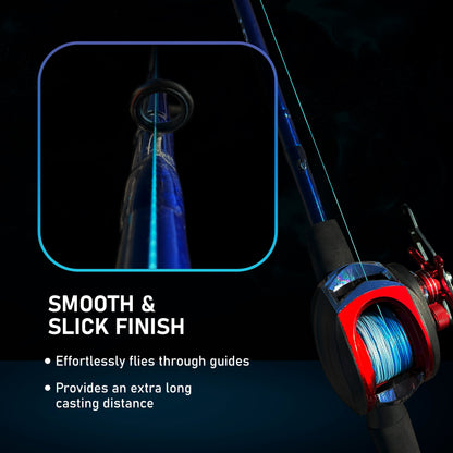 Reaction Tackle Braided Fishing Line - Blue Camo - Tanks Treasures