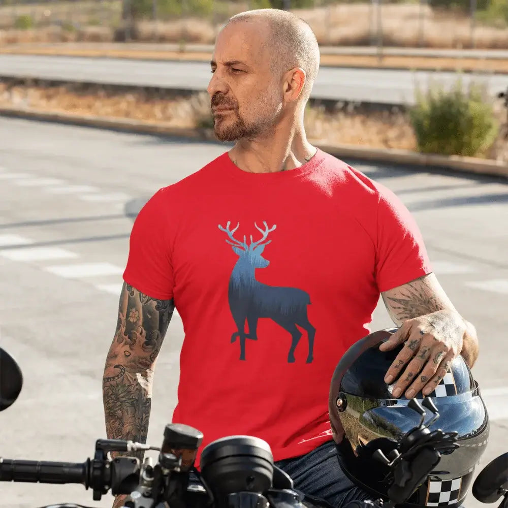 Deer Color 2 Man T-Shirt - Tanks Treasures