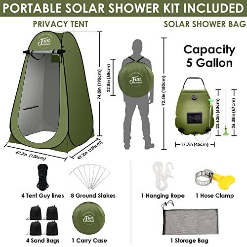 Tank’s Treasures Solar Shower Tent Kit – Clean Up Without Flashing the Forest - Tanks Treasures