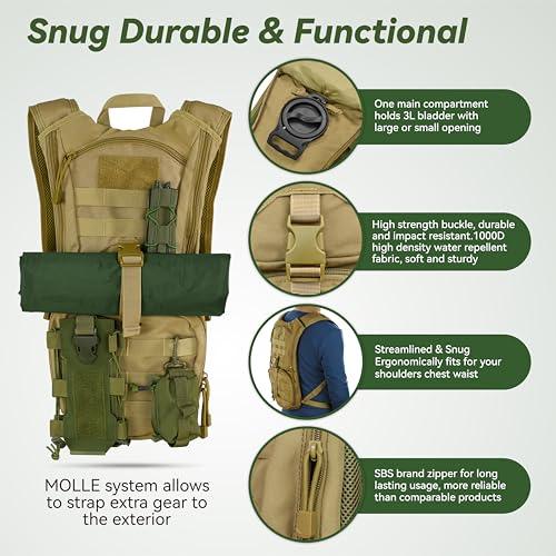 Tank’s Treasures Tactical Hydration Pack – Built to Haul & Hydrate - Tanks Treasures