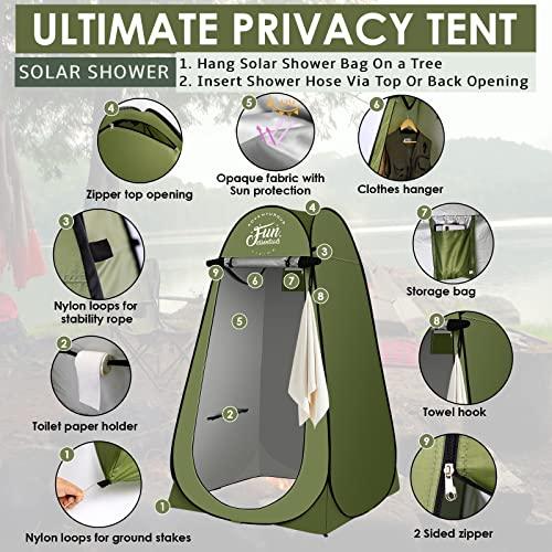 Tank’s Treasures Solar Shower Tent Kit – Clean Up Without Flashing the Forest - Tanks Treasures