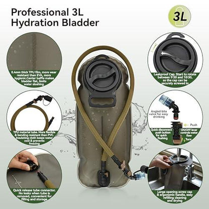 Tank’s Treasures Tactical Hydration Pack – Built to Haul & Hydrate - Tanks Treasures