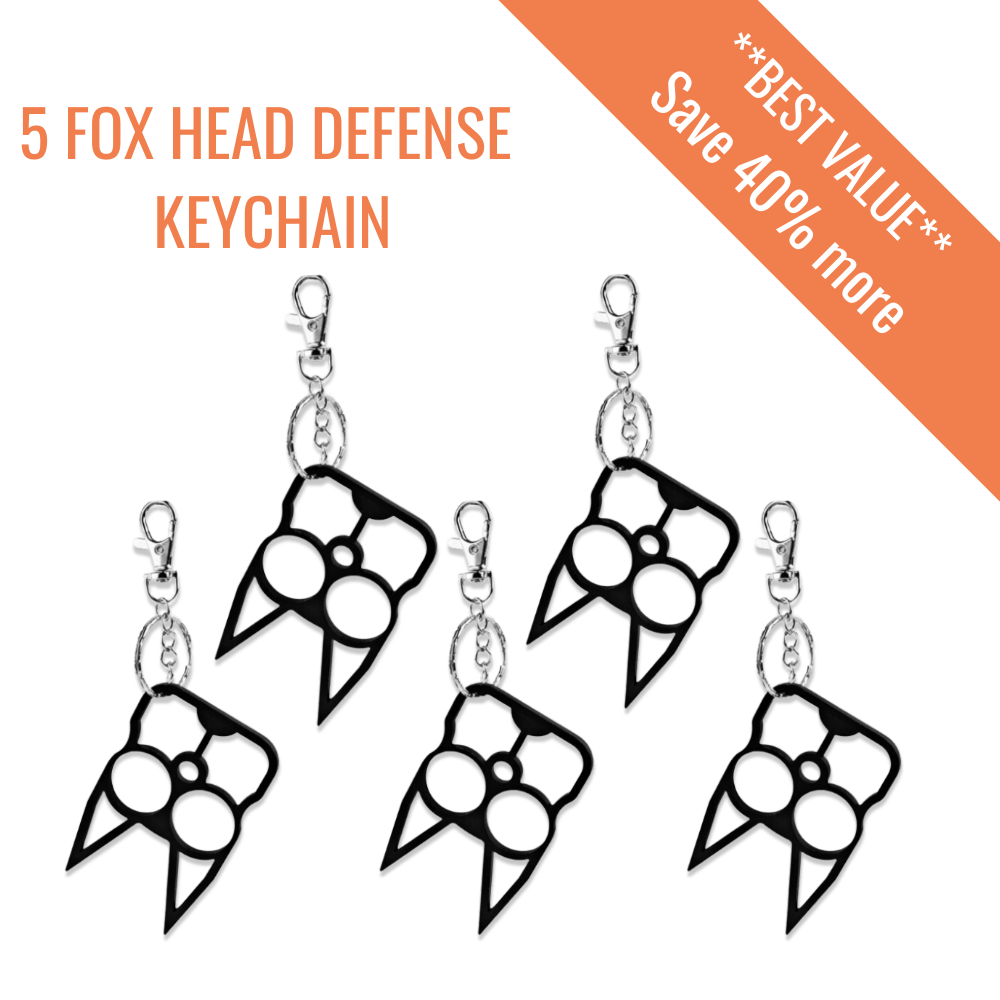🦊 Foxy Head Self-Defense Keychain - Tanks Treasures