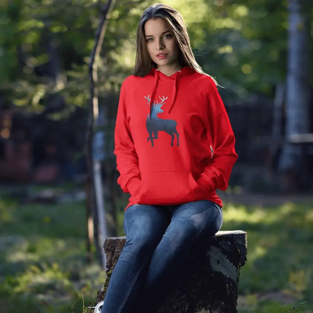 Deer Color 2 Women Hoodie - Tanks Treasures