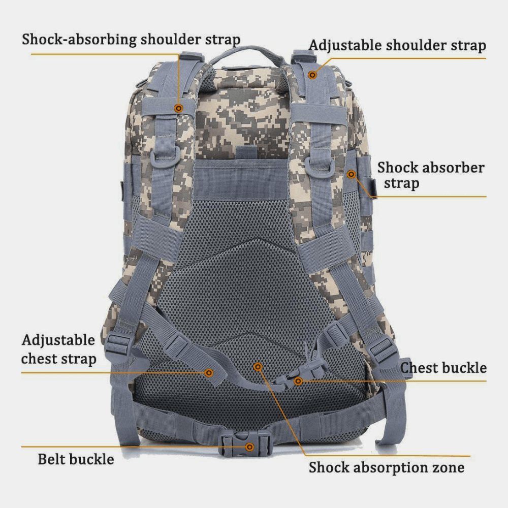 Tactical 45L Molle Rucksack Backpack - Tanks Treasures