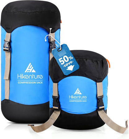 Compression Sack for Sleeping Bag, Upgrade Anti-Tear Nylon Sleeping Bag Stuff Sack, 10L/14L/20L/30L Water-Resistant Compression Bag, Storage Bag - Tanks Treasures