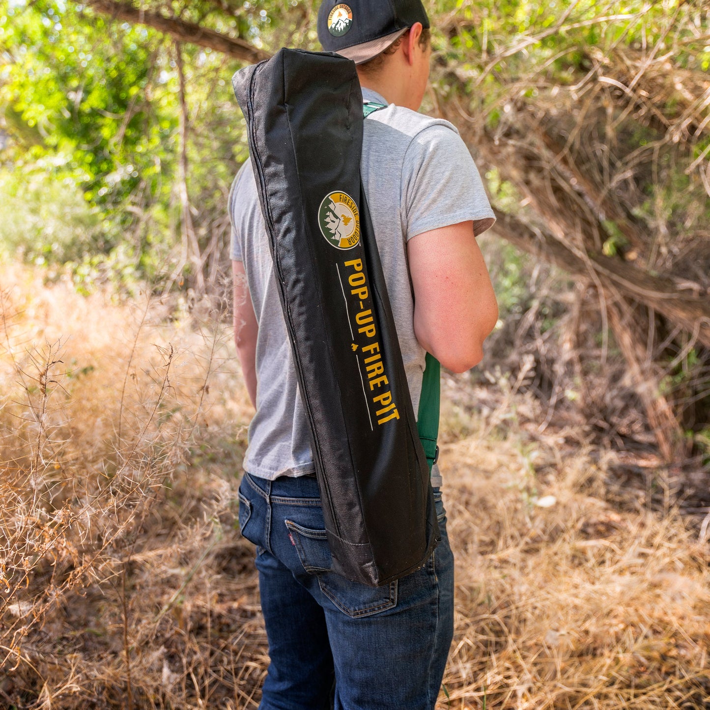 Fireside Outdoor Pop-Up Fire Pit & Heat Shield Bundle - Tanks Treasures