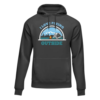 I Love Peeing Outside Men Adult Fleece Hooded Sweatshirt - Tanks Treasures