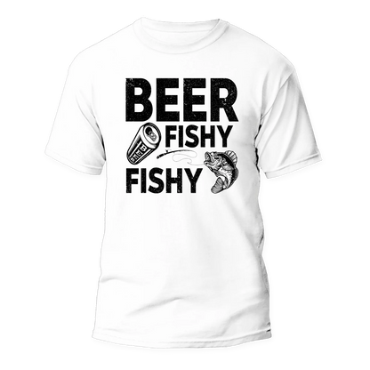 Beer Fishy Fishy Man T-Shirt - Tanks Treasures