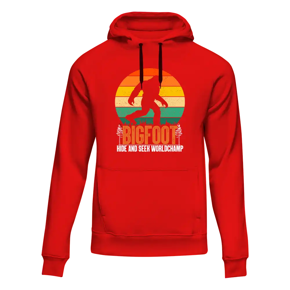 Bigfoot Hide And Seek Unisex Hoodie - Tanks Treasures