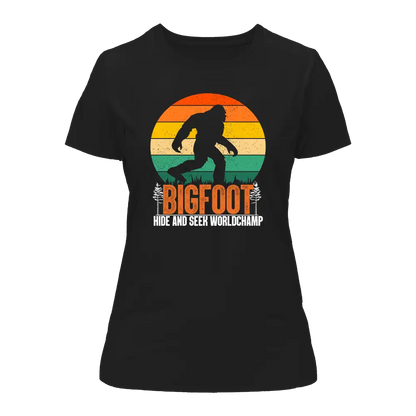 Bigfoot Hide And Seek T-Shirt for Women - Tanks Treasures