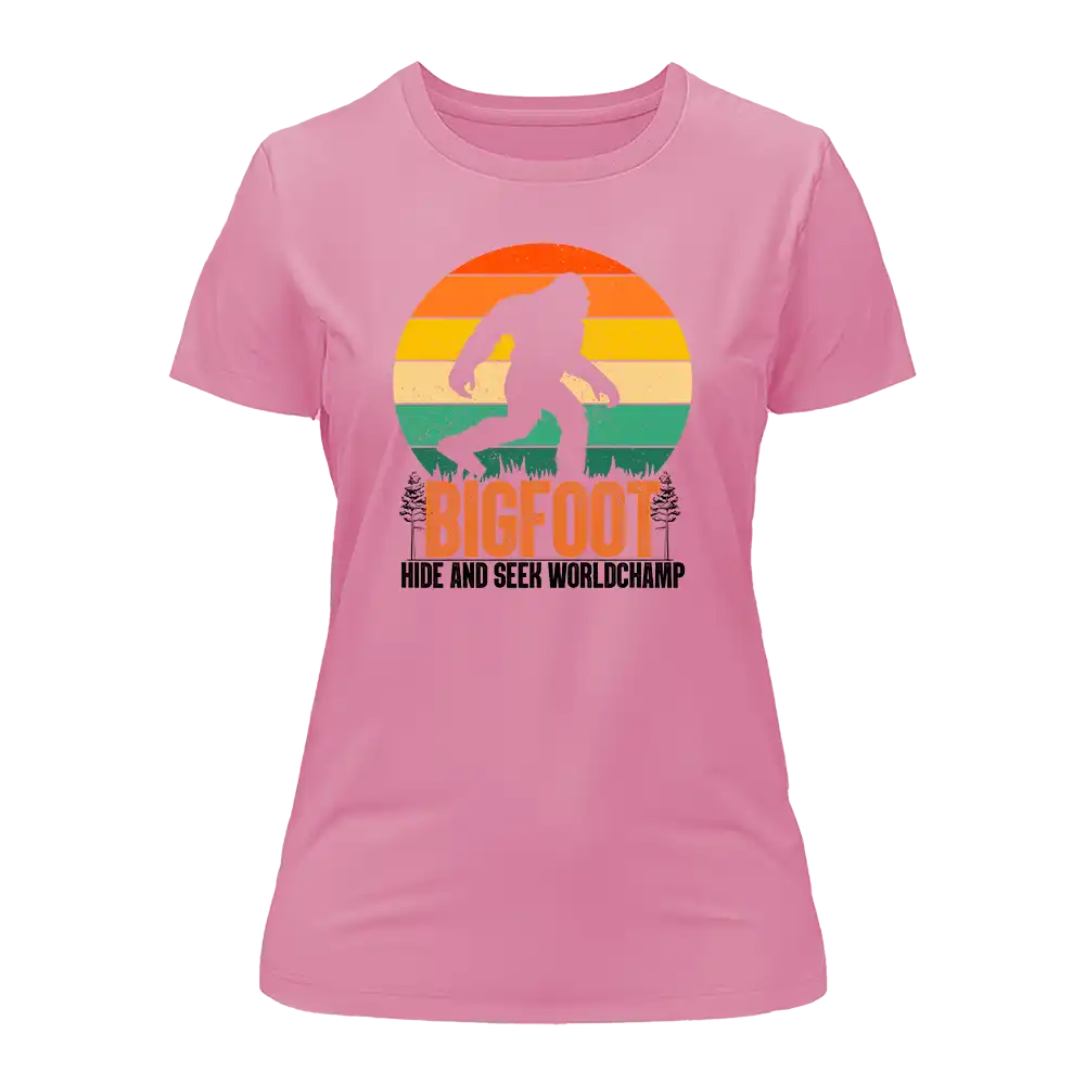 Bigfoot Hide And Seek T-Shirt for Women - Tanks Treasures