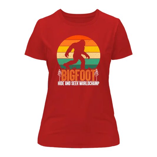Bigfoot Hide And Seek T-Shirt for Women