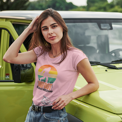 Bigfoot Hide And Seek T-Shirt for Women - Tanks Treasures