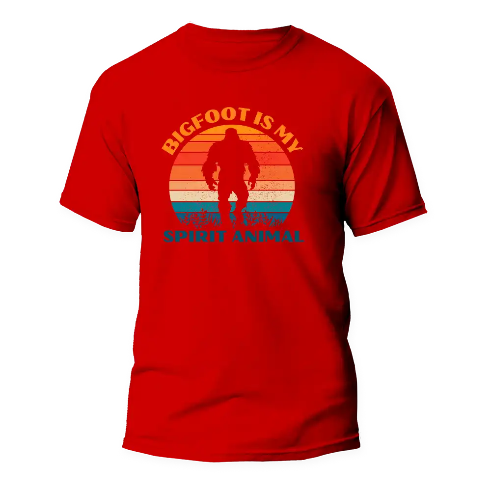 Bigfoot Is My Spirit Animal Man T-Shirt - Tanks Treasures