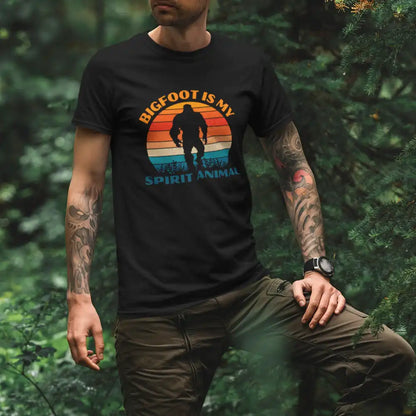 Bigfoot Is My Spirit Animal Man T-Shirt - Tanks Treasures